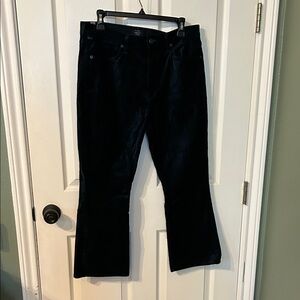 Citizens of Humanity Deep jade green/black brushed velvet Pants